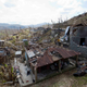 Homes destroyed by Matthew in Moron, Haiti. Image: Dieu Nalio Chery/AP